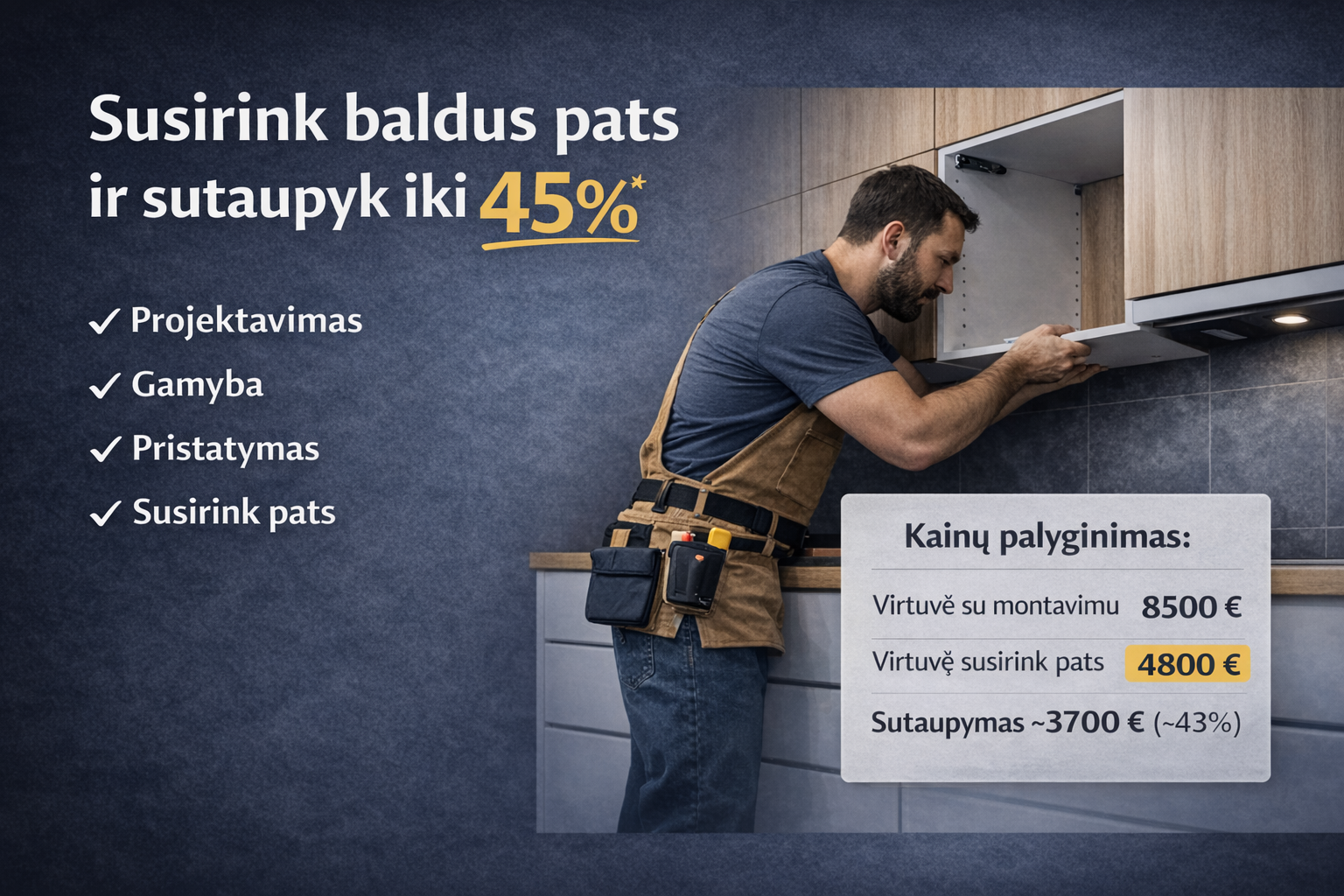 Pasigamink baldus pats baneris
